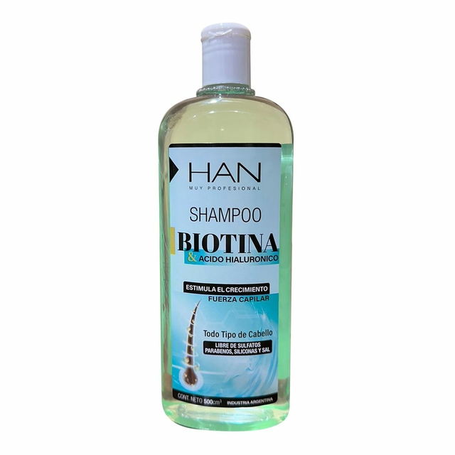 SHAMPOO BIOTINA Y HIALURONICO 500ML HAN