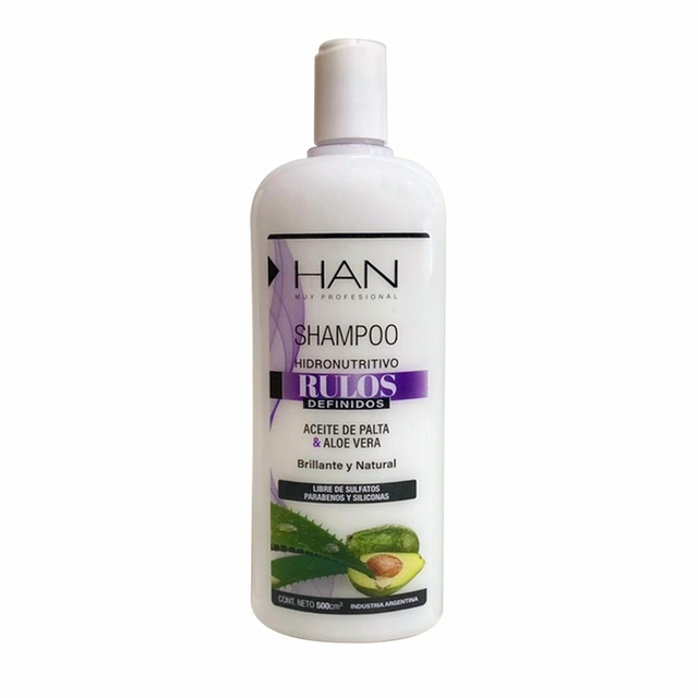 SHAMPOO RULO DEFINIDO ALOE Y PALTA 500ML HAN